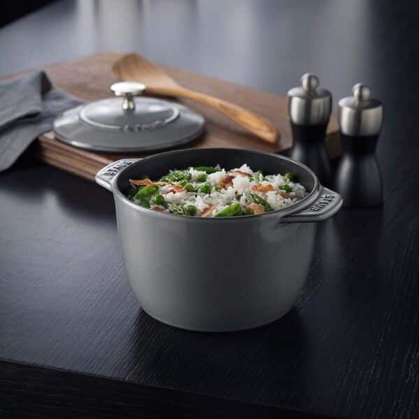 Staub Petit four français en fonte 1,5 l - Gris graphite, fabriqué en France