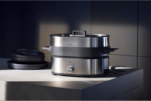 WMF 0415540011 Hot Pot & Steamer, Noir, Cromargan