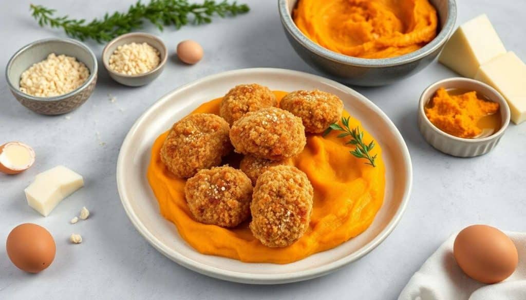 Nuggets de poulet : recette maison et purée de patates douces