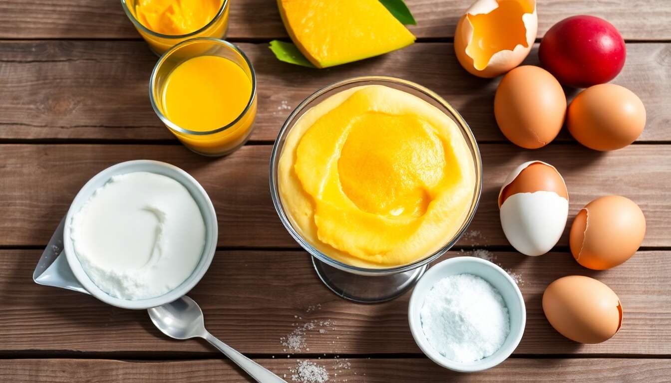 Soufflé glacé à la mangue : recette onctueuse et rafraîchissante