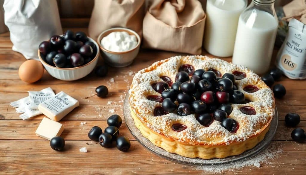 Clafoutis aux cerises et crème fraîche : recette gourmande