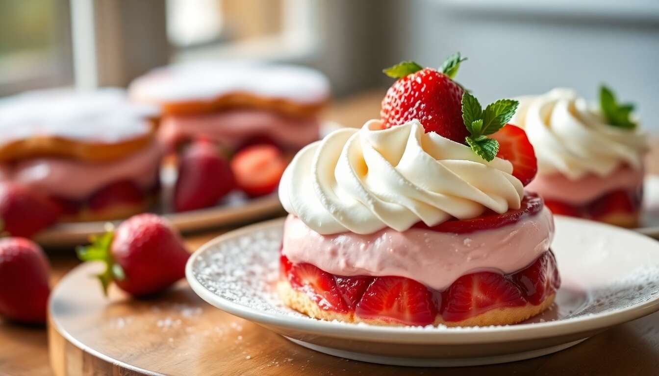 Recette de la charlotte aux fraises en entremet