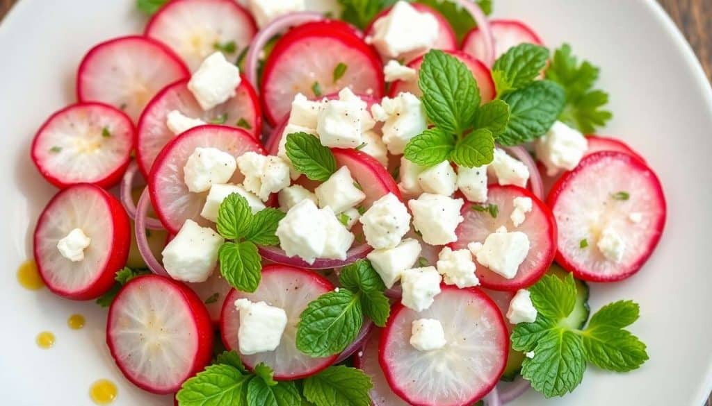 Salade fraîche de radis : recette simple et savoureuse