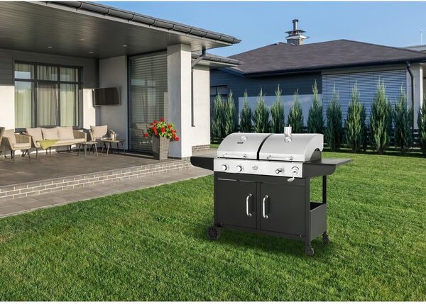 Barbecue gaz et Charbon 2 en 1