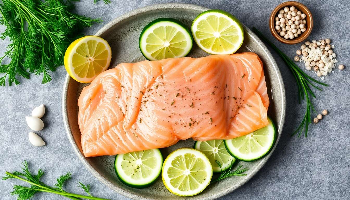 Recette fraîcheur de saumon et concombre