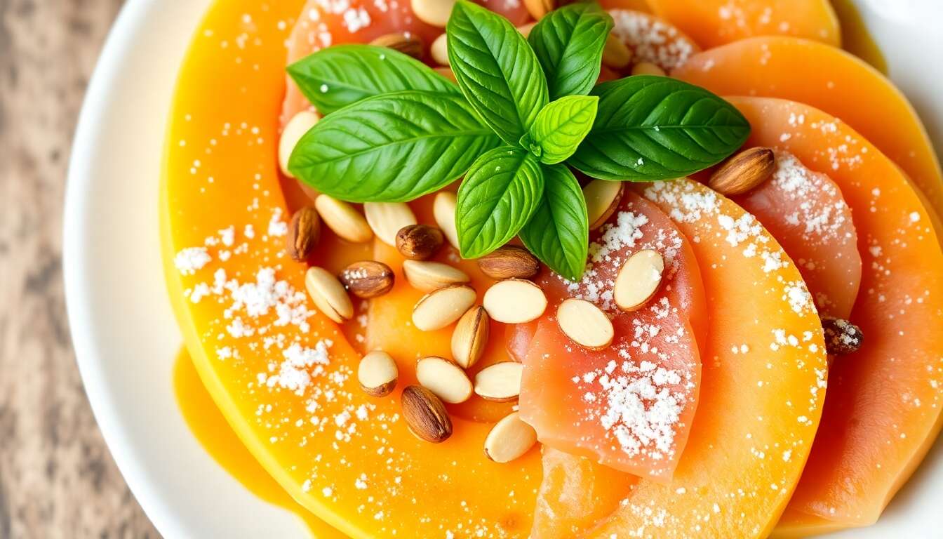 Salade de Melon : recette Nougatine au Poivre