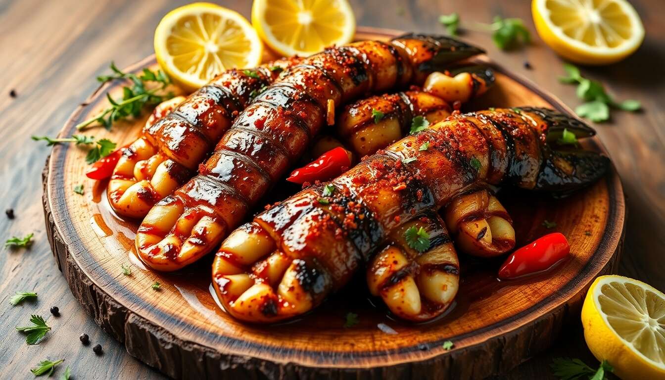Seiche marinée aux épices grillée au barbecue : recette savoureuse et facile