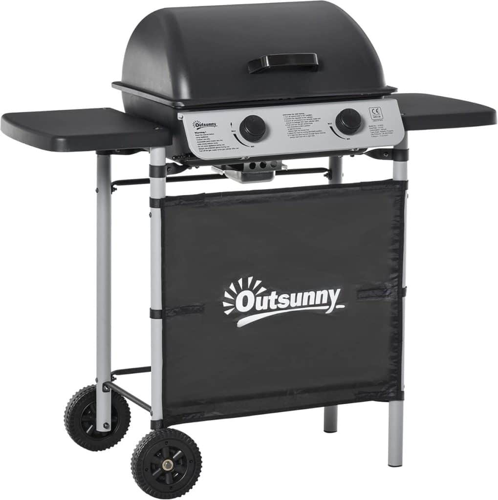 Test du barbecue à gaz Outsunny 5.6kW : puissance et mobilité