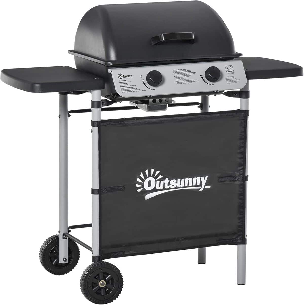 Test du barbecue à gaz Outsunny 5.6kW : puissance et mobilité