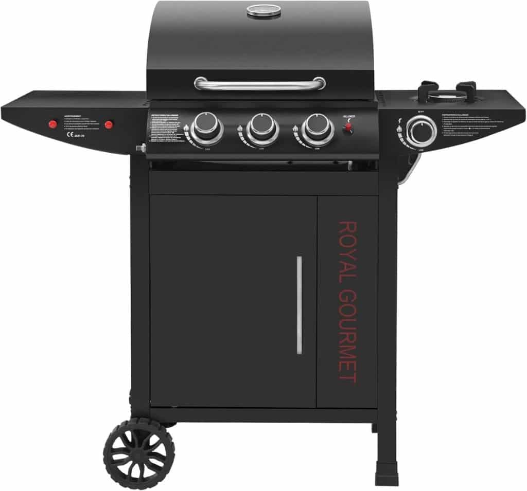 Test du barbecue gaz Royal Gourmet 3+1 brûleurs 11, 5 KW
