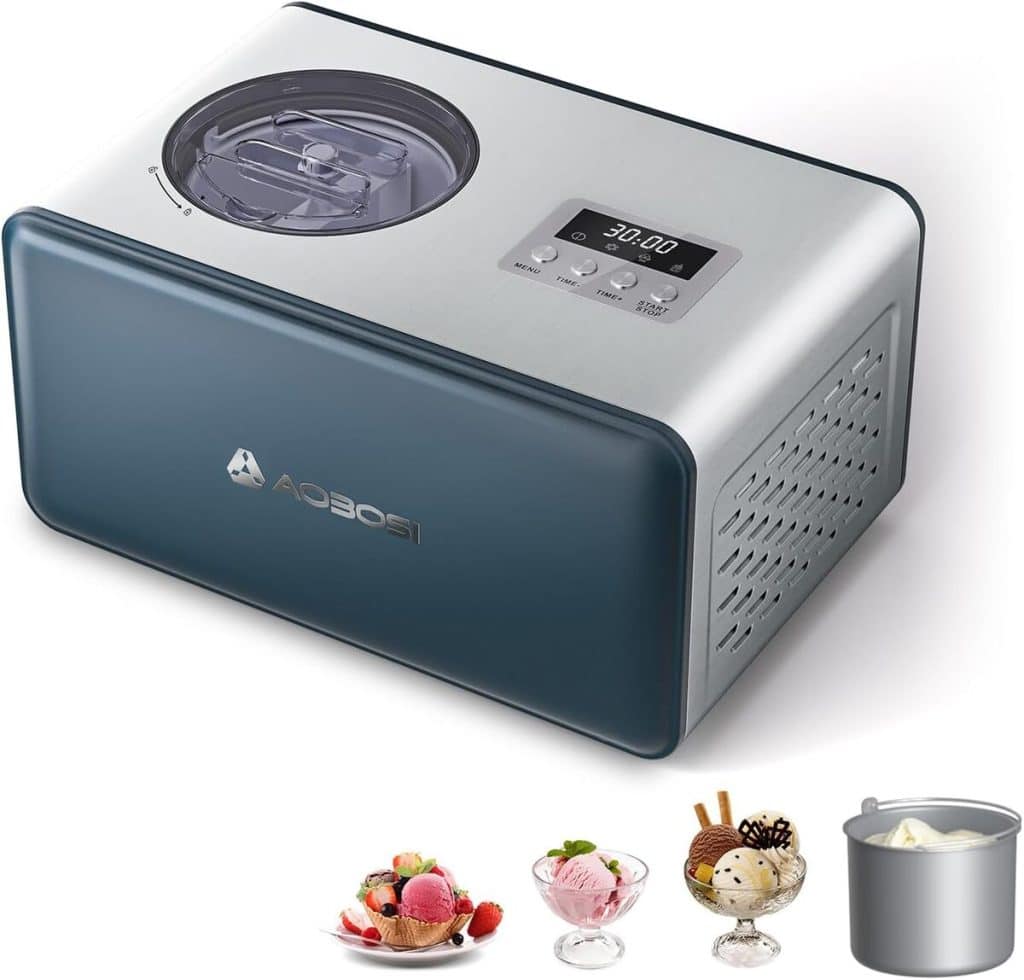 Test : machine à glace Aobosi en acier inoxydable 2L, facile et efficace