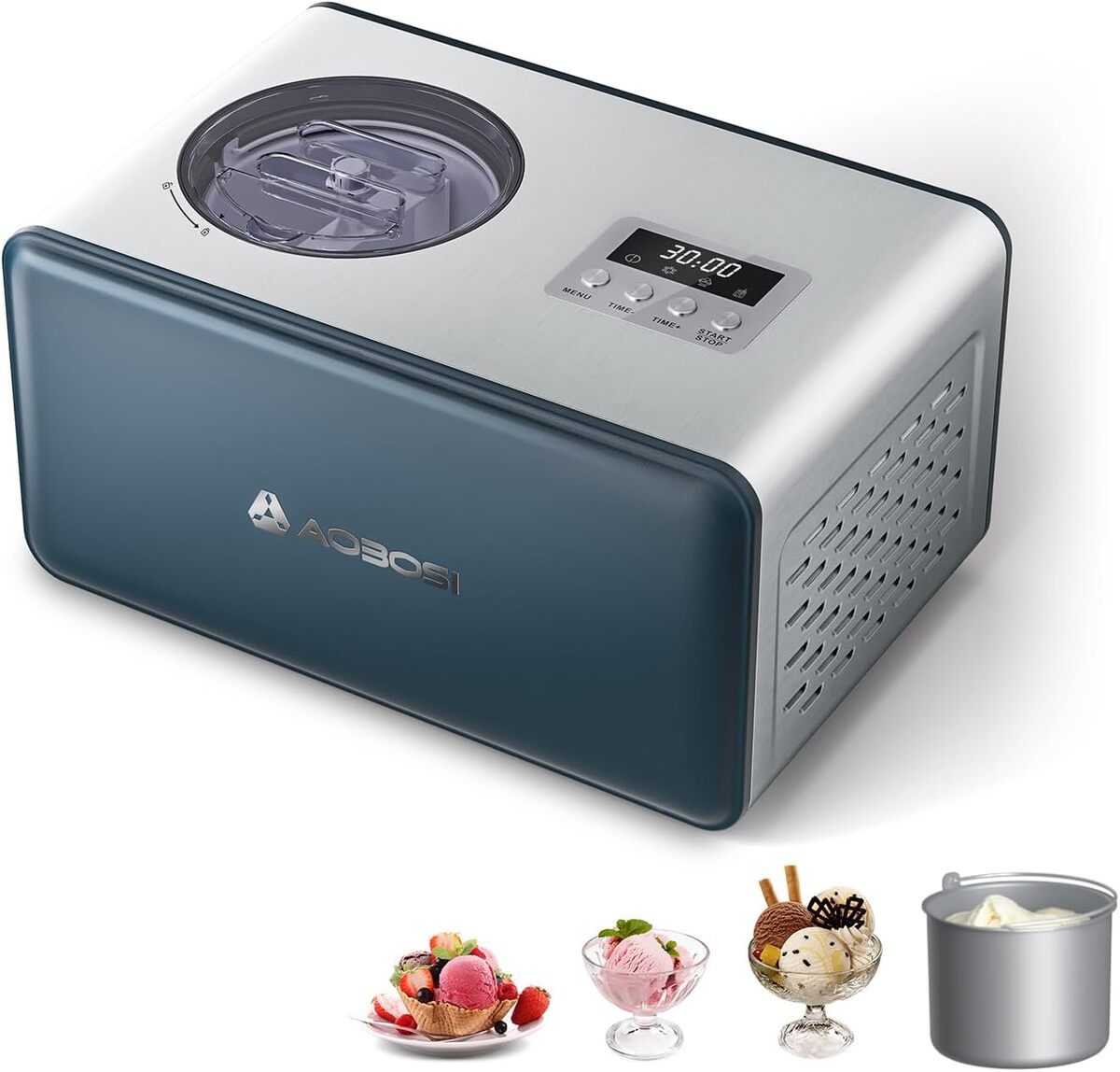 Test : machine à glace Aobosi en acier inoxydable 2L, facile et efficace