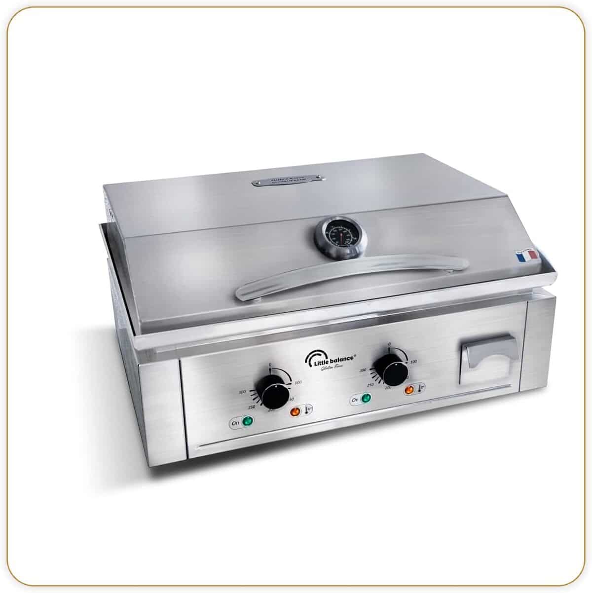 Test : plancha professionnelle Little Balance 8473 Aquitaine Pro Plus, 3500 W, tout inox