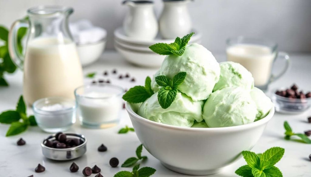 Glace à la menthe fraîche : recette maison facile et rapide