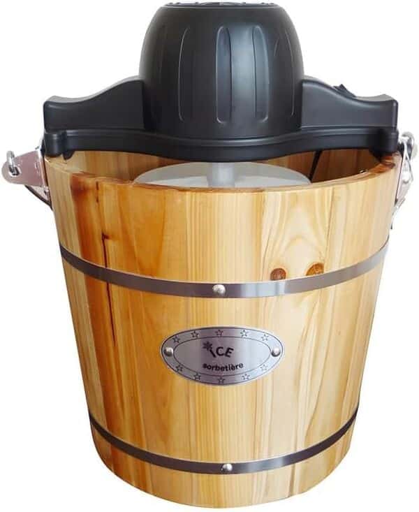 Vente-unique - Sorbetière électrique GIVRETO en bois 3.5 L