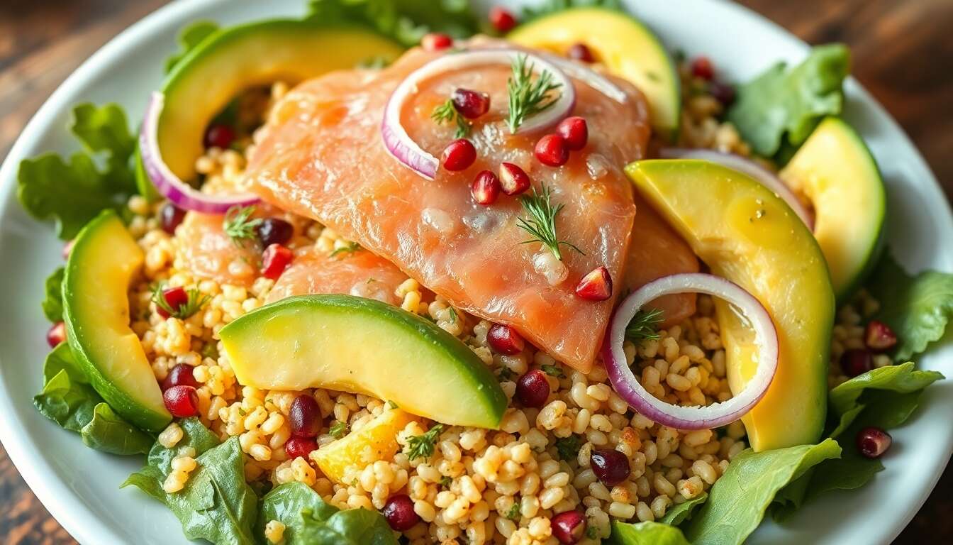 Salade de quinoa à la truite fumée : une recette fraîcheur