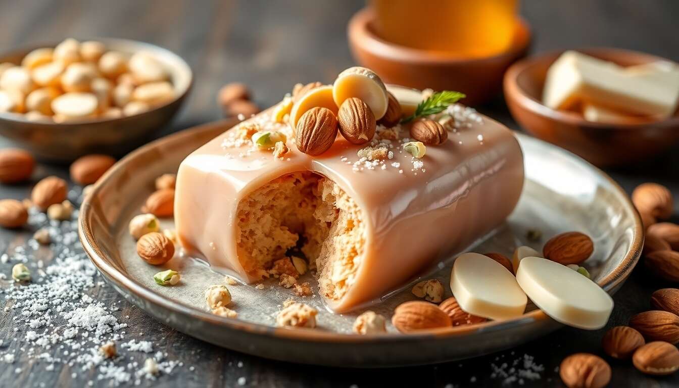 Nougat glacé aux calissons d'Aix - Recette gourmande