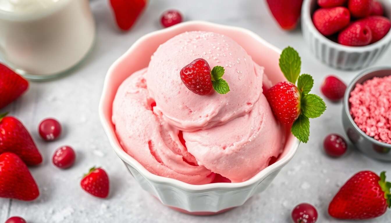 Recette Glace Fraise Tagada : délicieux Dessert Maison