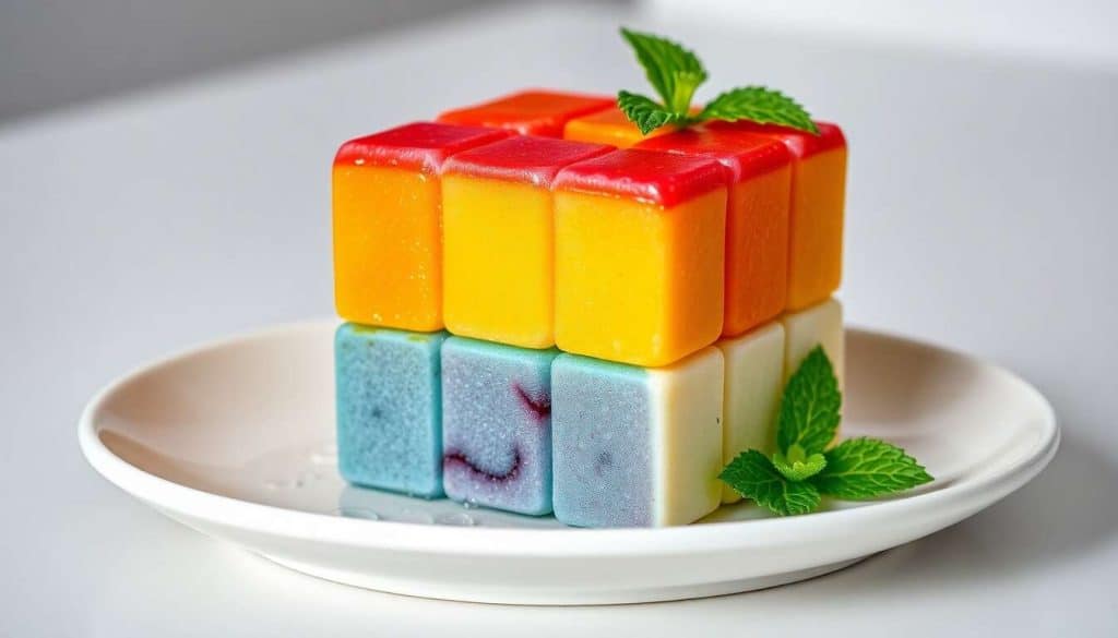 Rubik's Cube de Glace aux Fruits : recette Ludique et Savoureuse