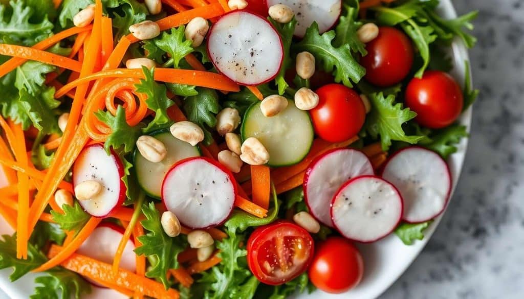 Salade de Roquette et Crudités : recette Fraîche et Légère