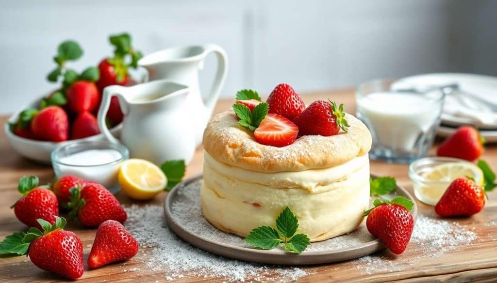 Soufflé glacé fraise verveine : recette rafraîchissante et facile