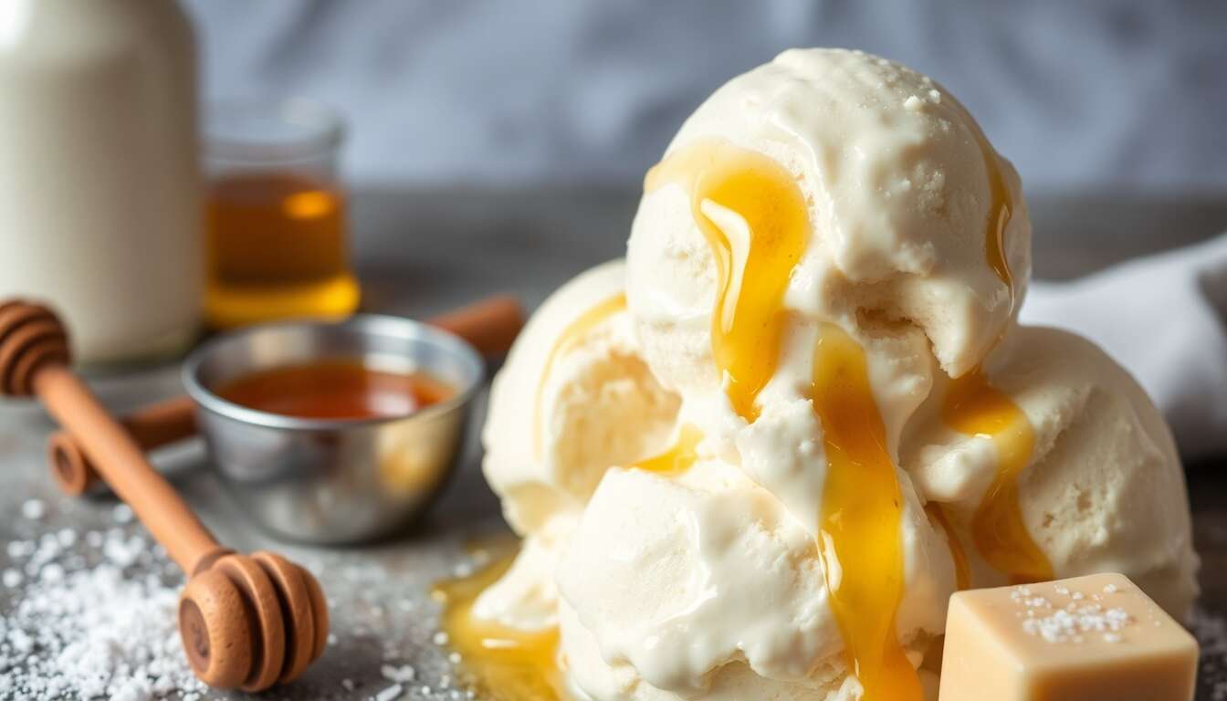 Recette de glace au miel maison