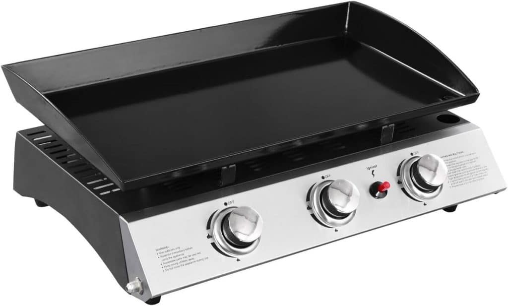 Test de la plancha gaz Happy Garden Séville 3 brûleurs