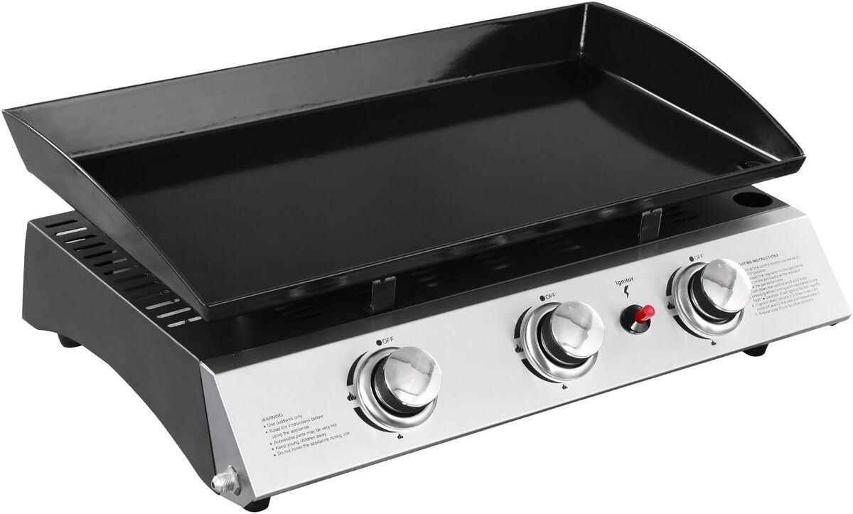 Test de la plancha gaz Happy Garden Séville 3 brûleurs