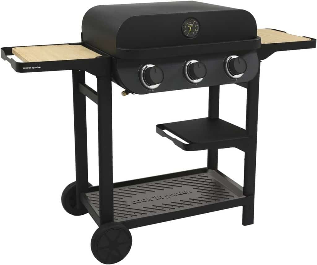 Test du barbecue gaz Cook'in Garden Flavo : plancha et grille 3 brûleurs