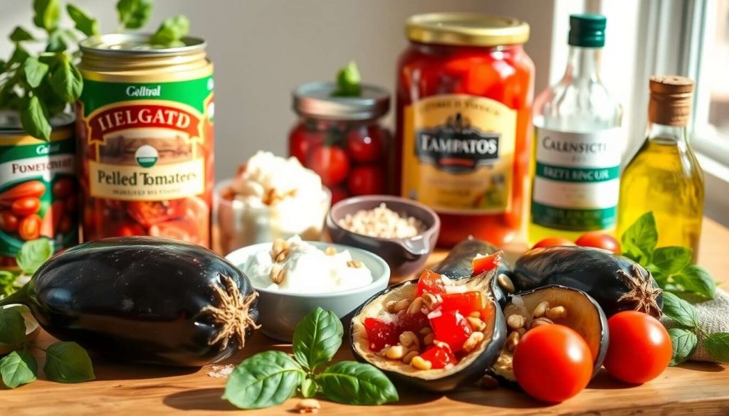 Ravioles d'aubergines aux pignons et gaspacho glacé au basilic