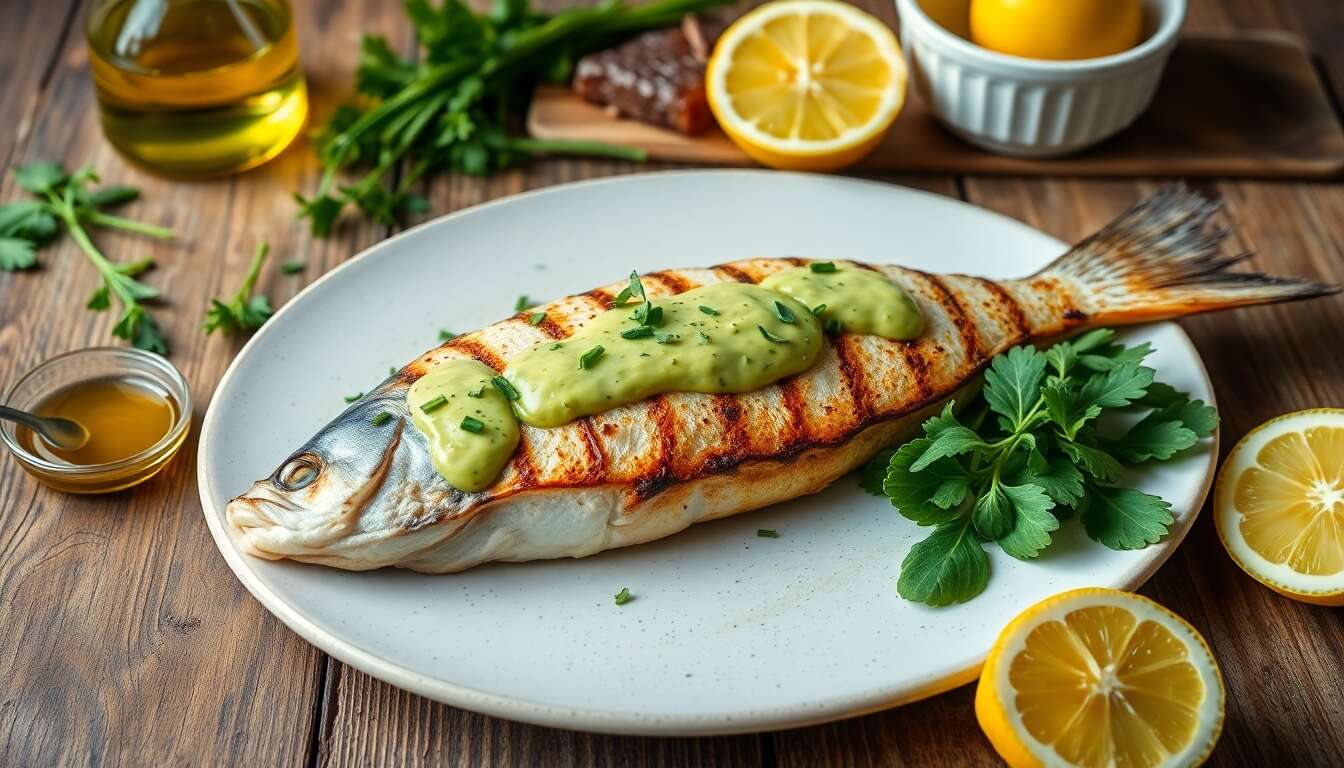 Sole grillée, mayonnaise verte : recette barbecue parfaite