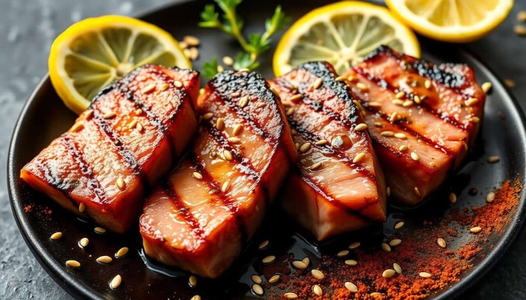 Pavé de thon mariné au barbecue : recette savoureuse et facile