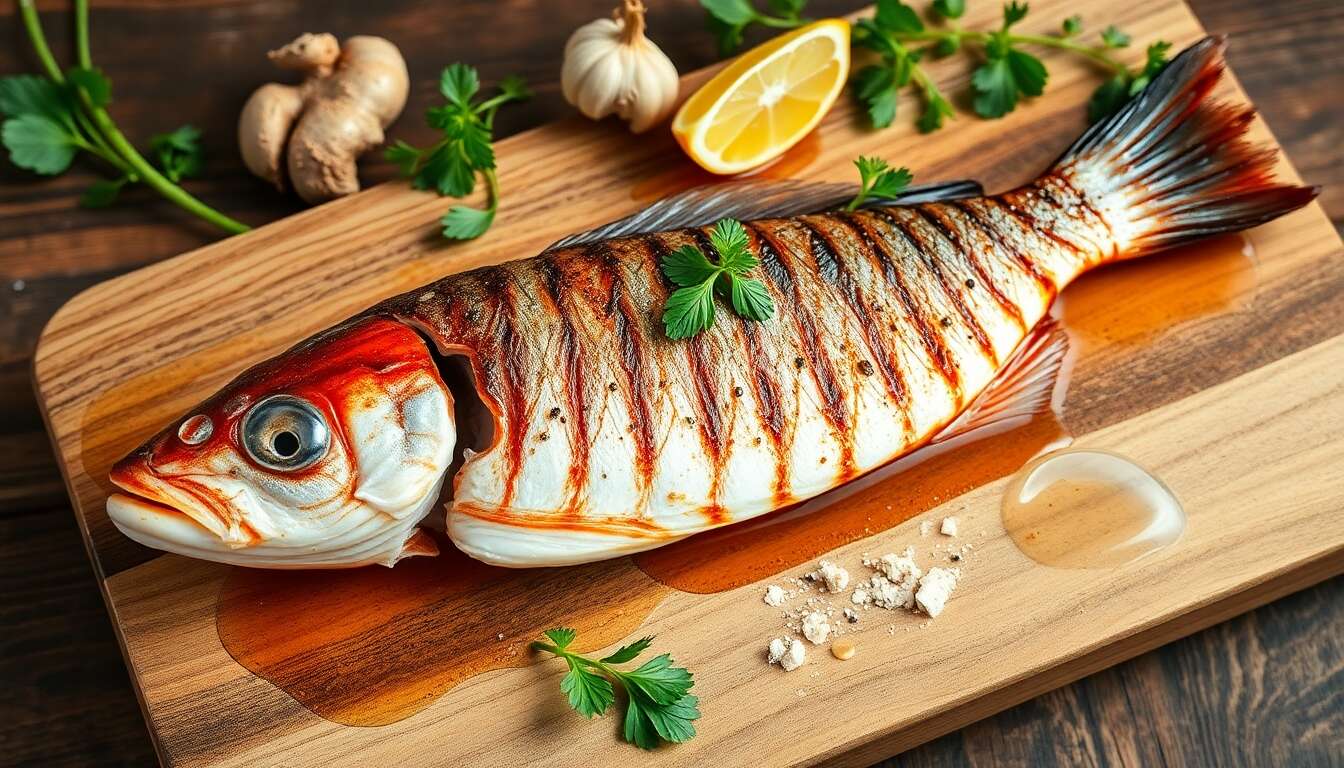 Rouget au Barbecue : marinade à la Citronnelle