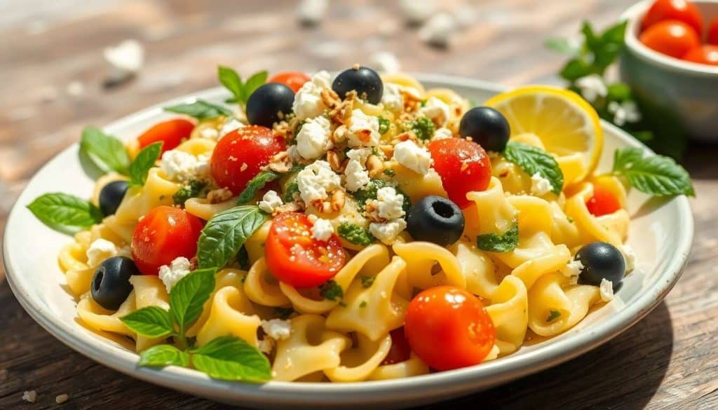 Salade estivale de pâtes : découvrez la recette au pesto de menthe