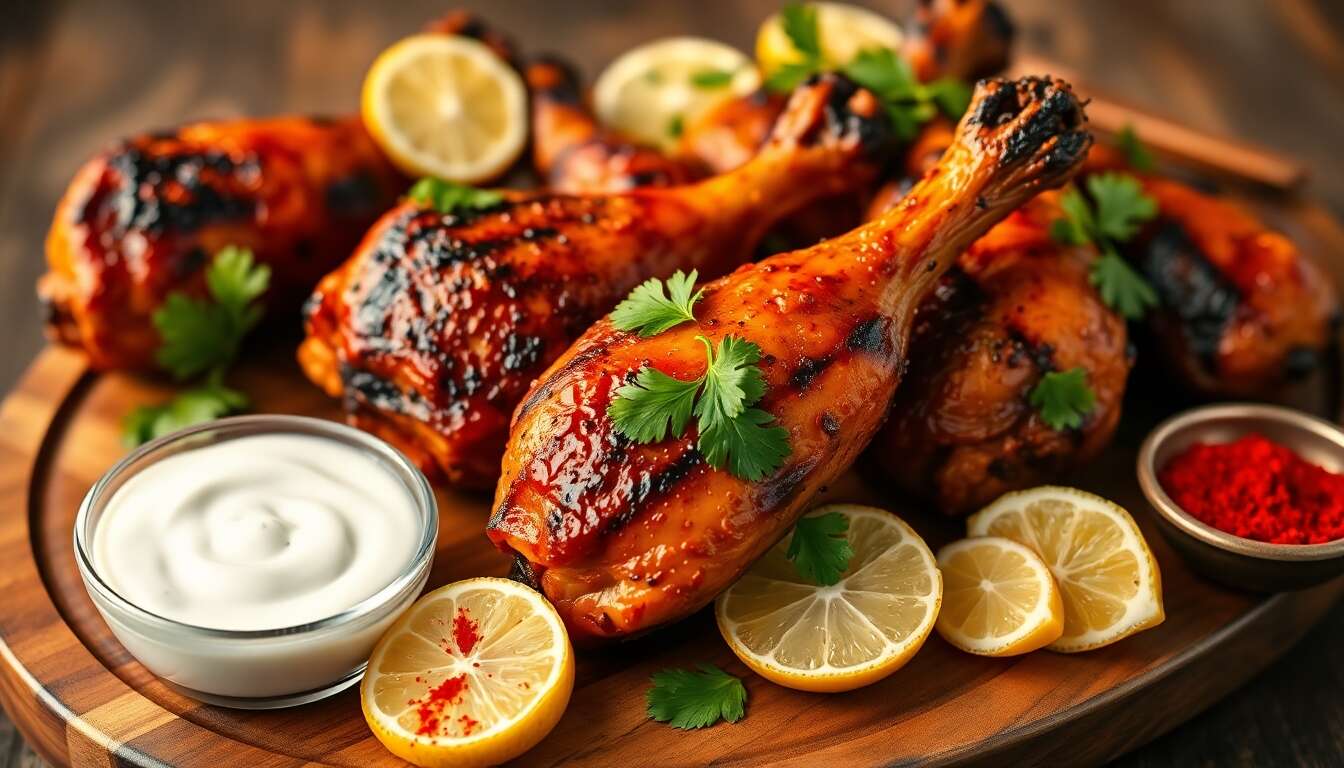 Recette de Pilons de Poulet Tandoori au Barbecue
