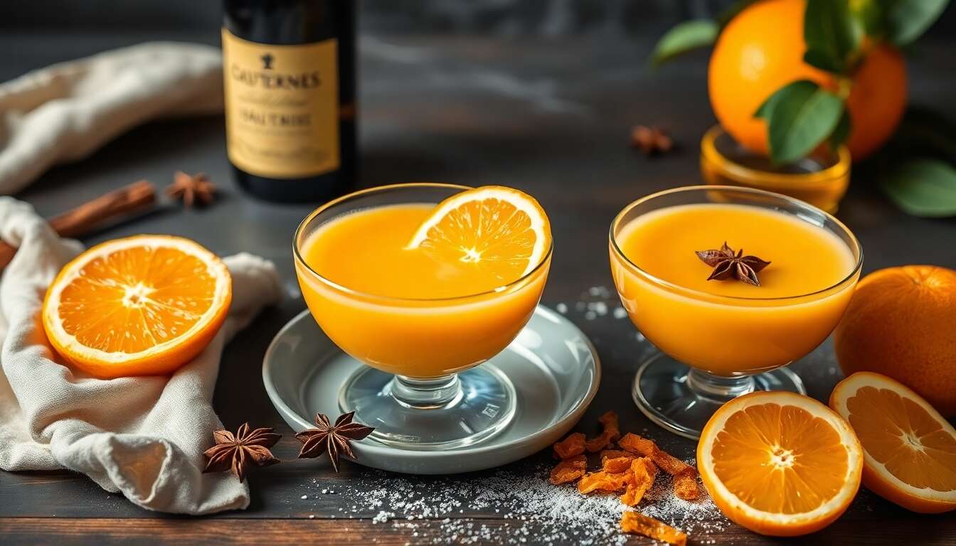 Soupe d'oranges glacée au Sauternes : recette gourmande