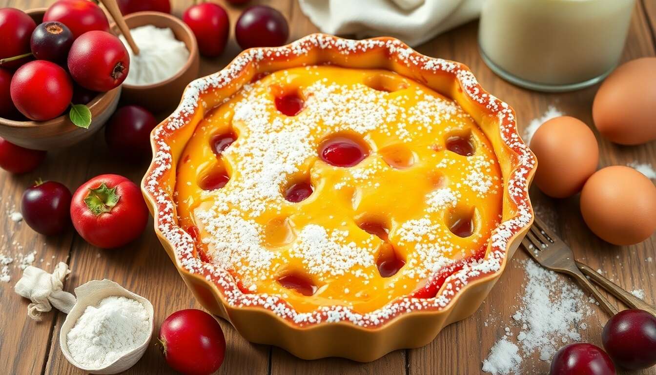 Clafoutis moelleux aux mirabelles : recette gourmande