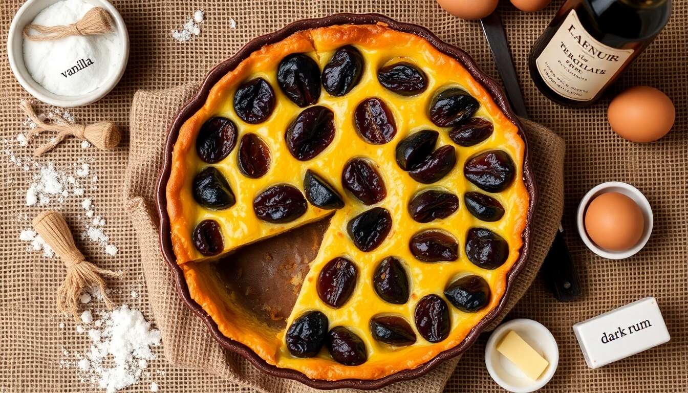 Clafoutis aux prunes maison : recette facile et savoureuse