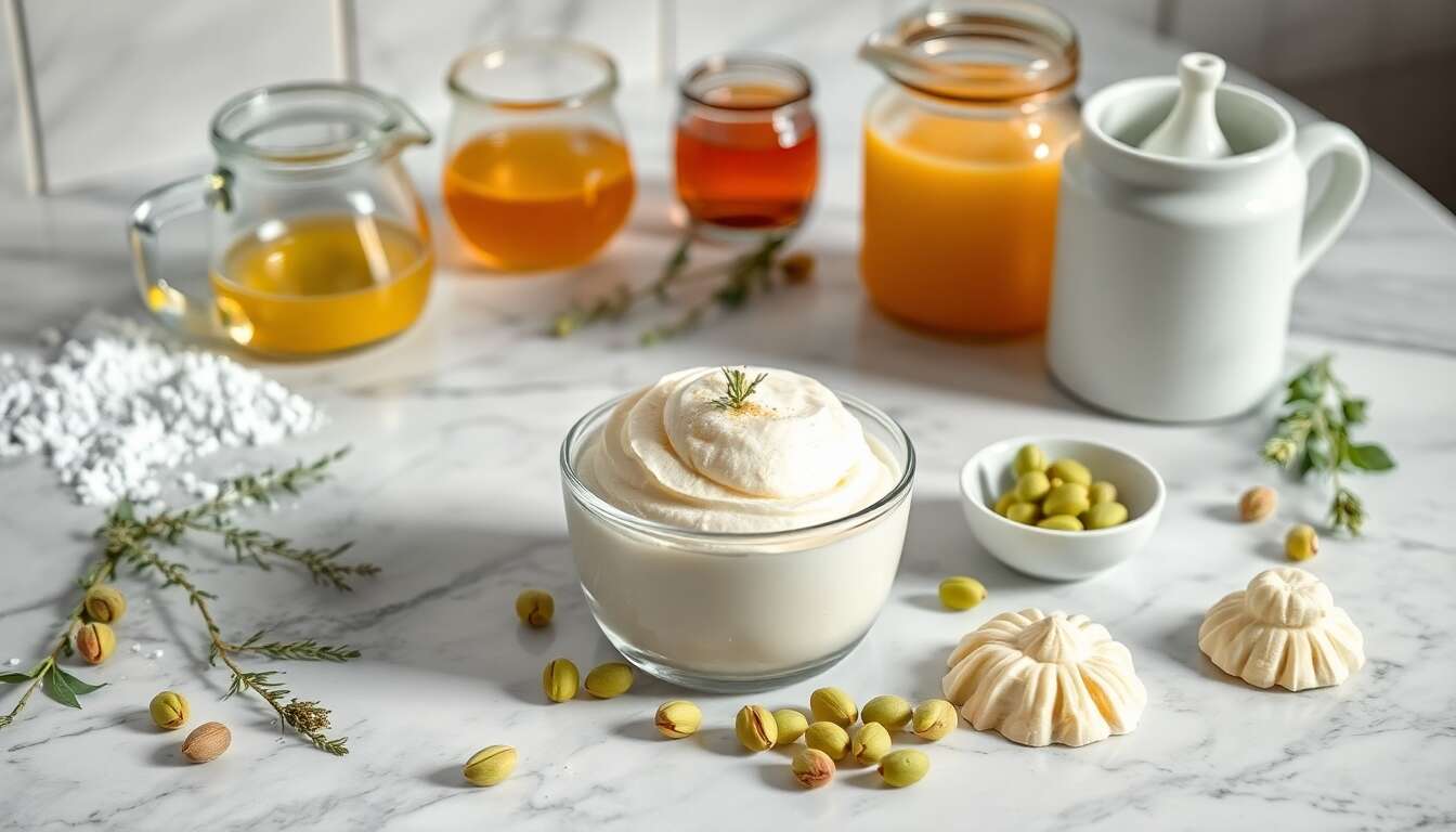 Parfait glacé verveine pistaches : recette facile et croustillante