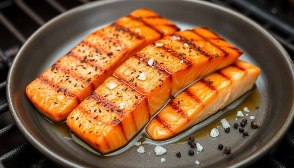 Pavé de Saumon à l'Unilatérale au Barbecue : recette au Sel de Fenouil