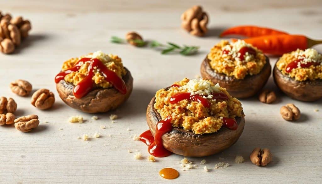 Champignons farcis barbecue : recette savoureuse