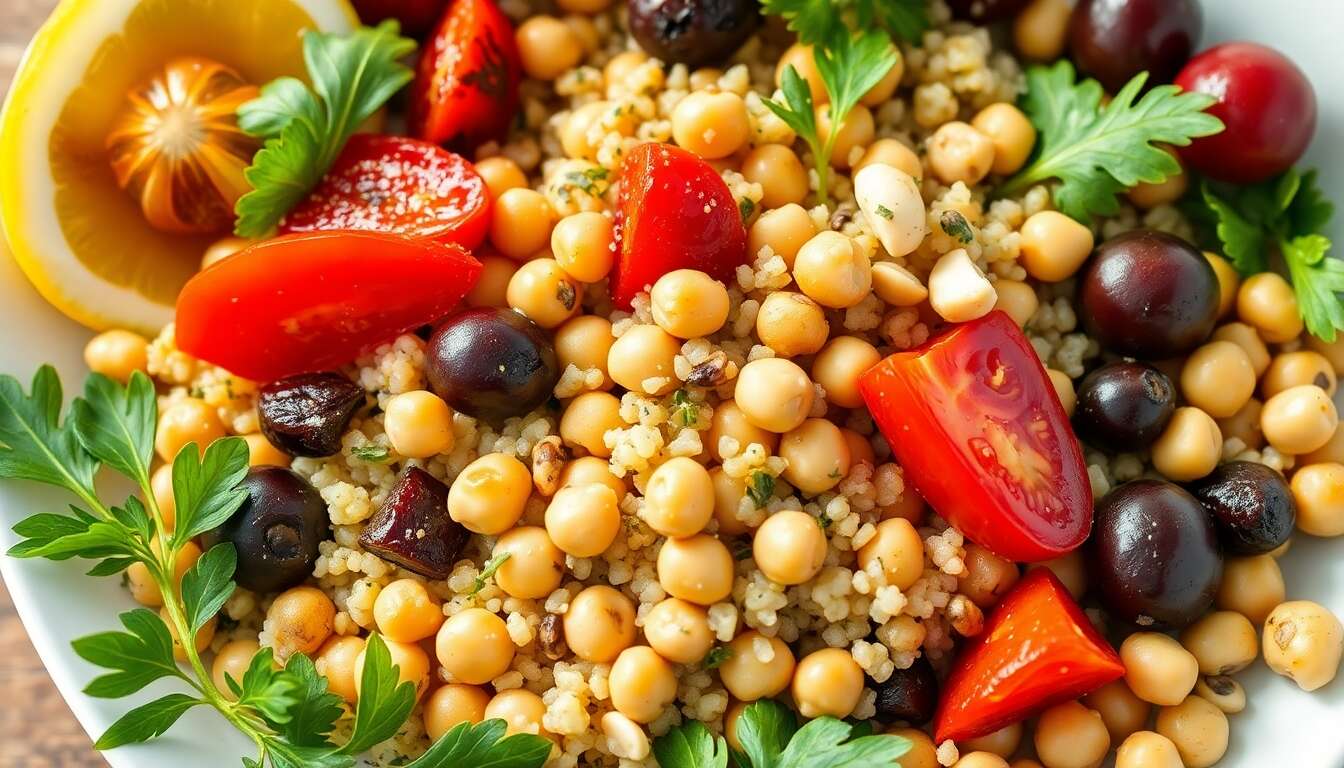 Recette de salade : jardin d'été et légumes frais