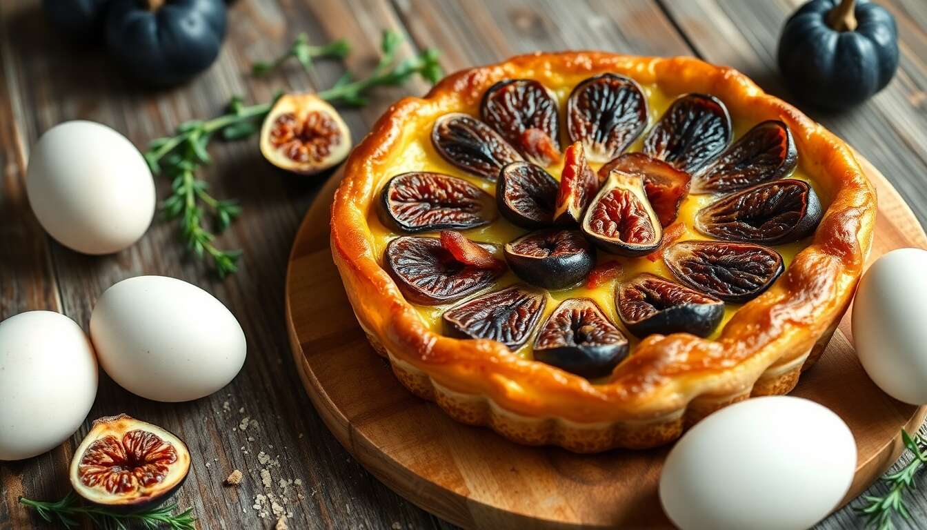 Clafoutis aux figues et bacon : recette savoureuse