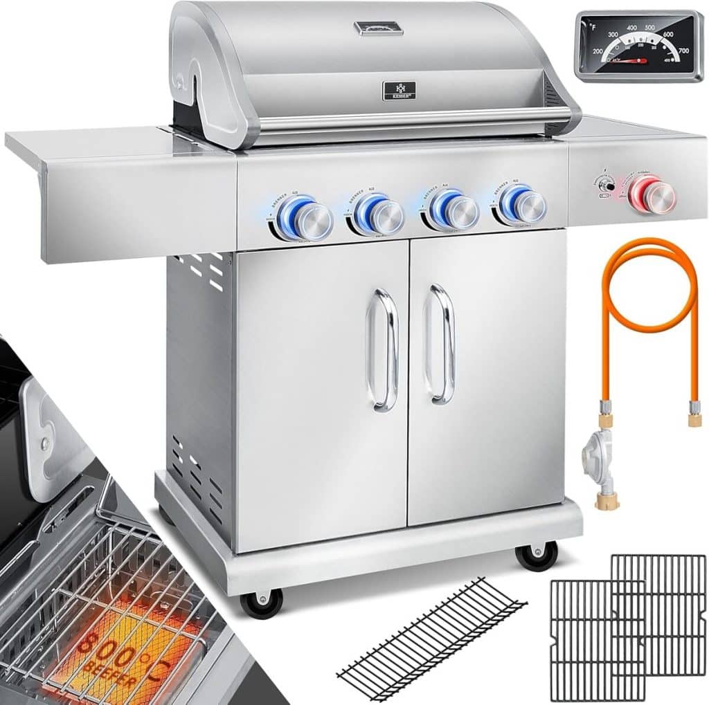 Test du gril à gaz Kesser Master BBQ : performance et design en un