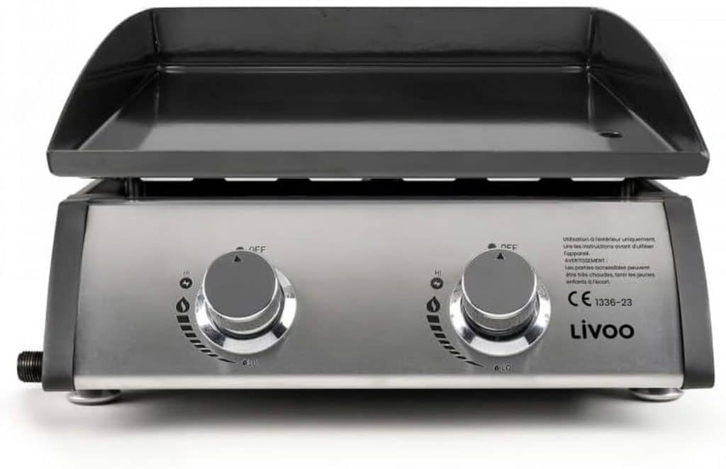 Test Livoo : plancha gaz DOC296, 5 kW en inox