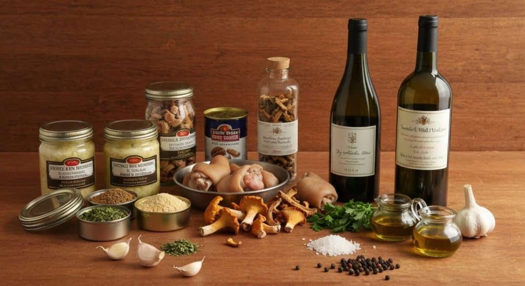 Poêlée de champignons des bois aux pieds de cochon : recette gourmande