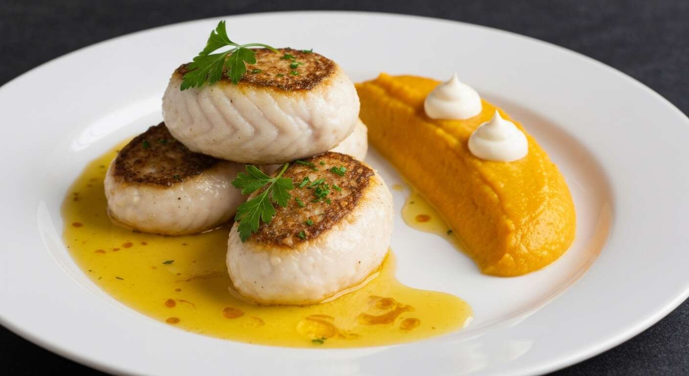 Quenelles de poisson à la mousseline de potiron : recette savoureuse