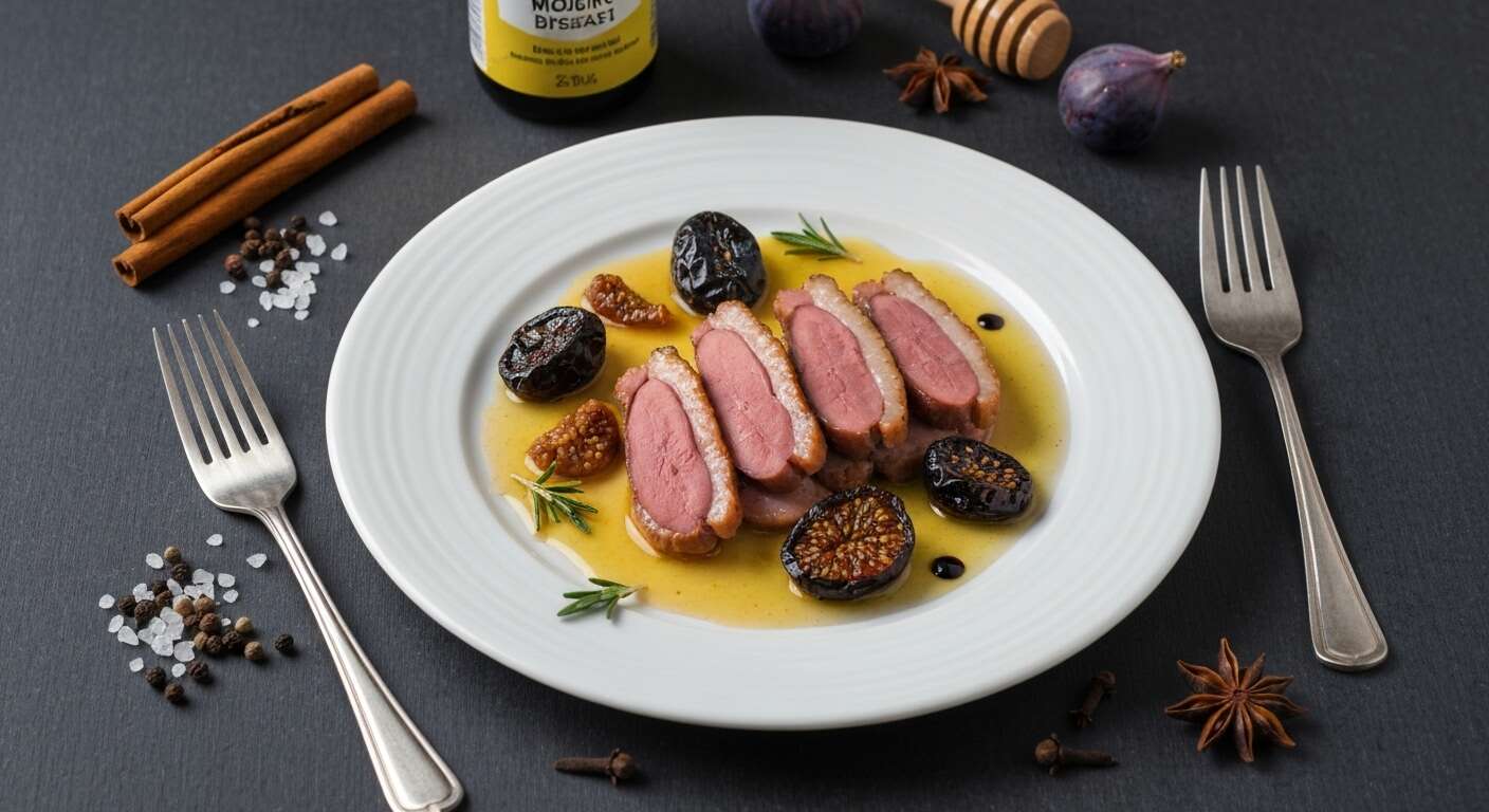 Filet de canette poêlé aux figues et aux épices : découvrez la recette gourmet