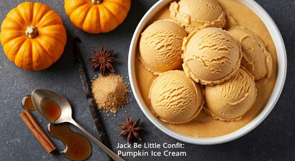 Jack Be Little Confit : crème Glacée au Potiron