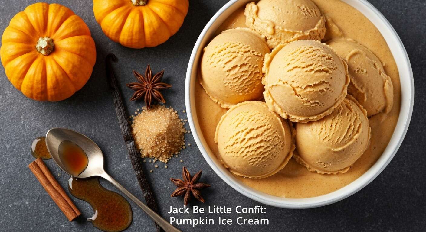 Jack Be Little Confit : crème Glacée au Potiron